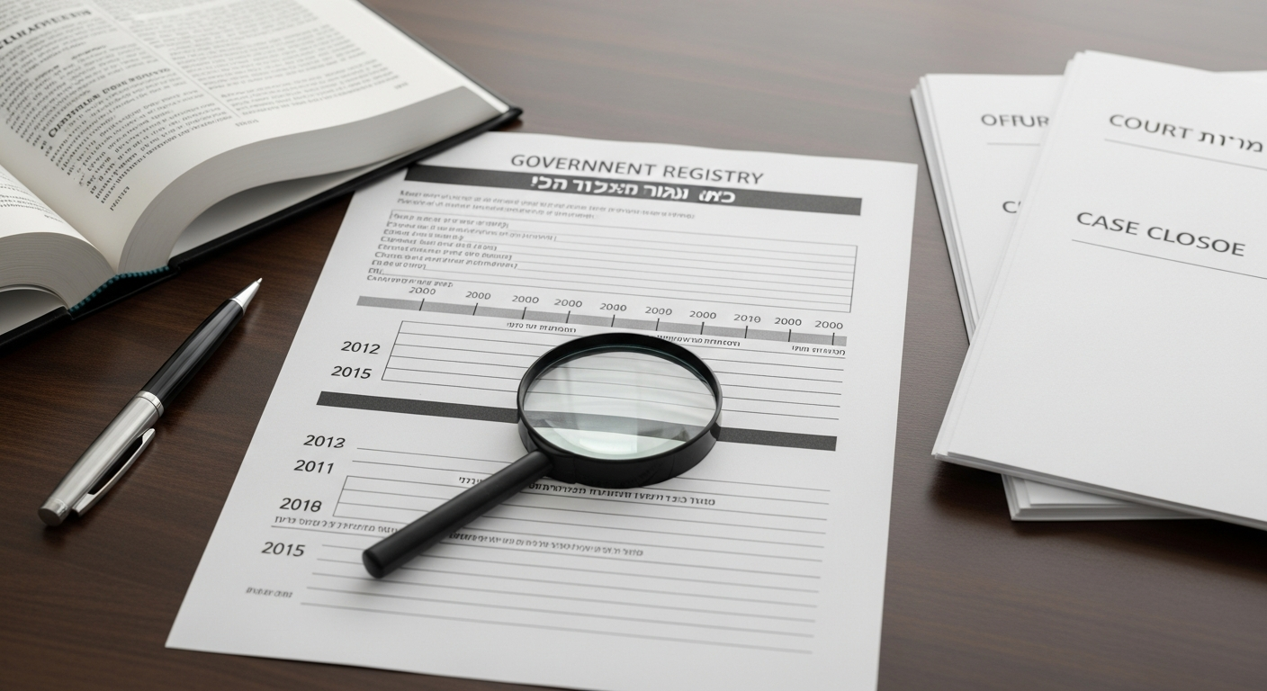 בדיקת מצב הרישום הפלילי - מניין הזמנים ומסלולי המחיקה